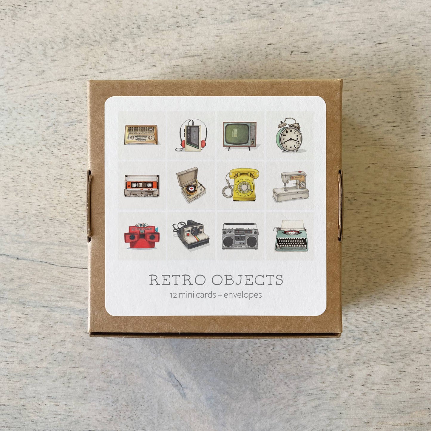 Mini Cards-Retro Objects