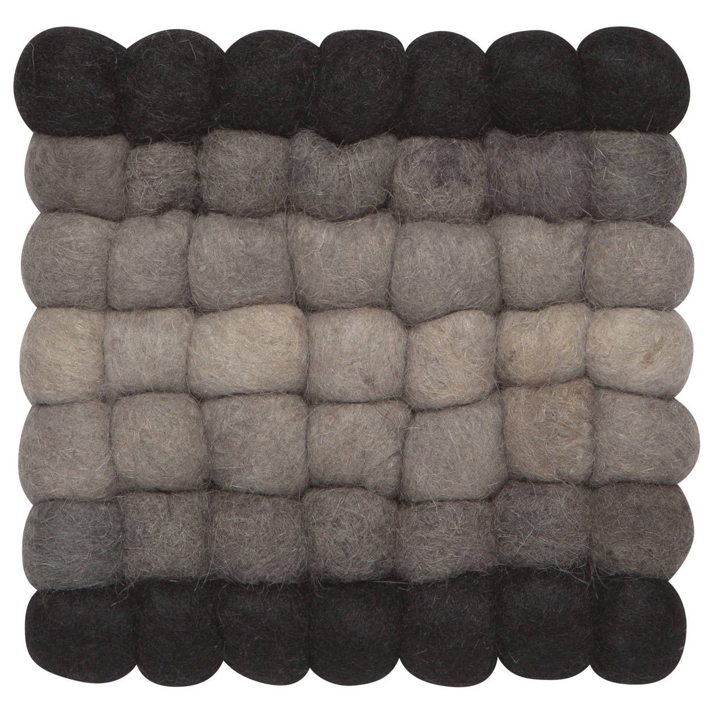 Recycled Wool Felt Dot Trivet- Shadow