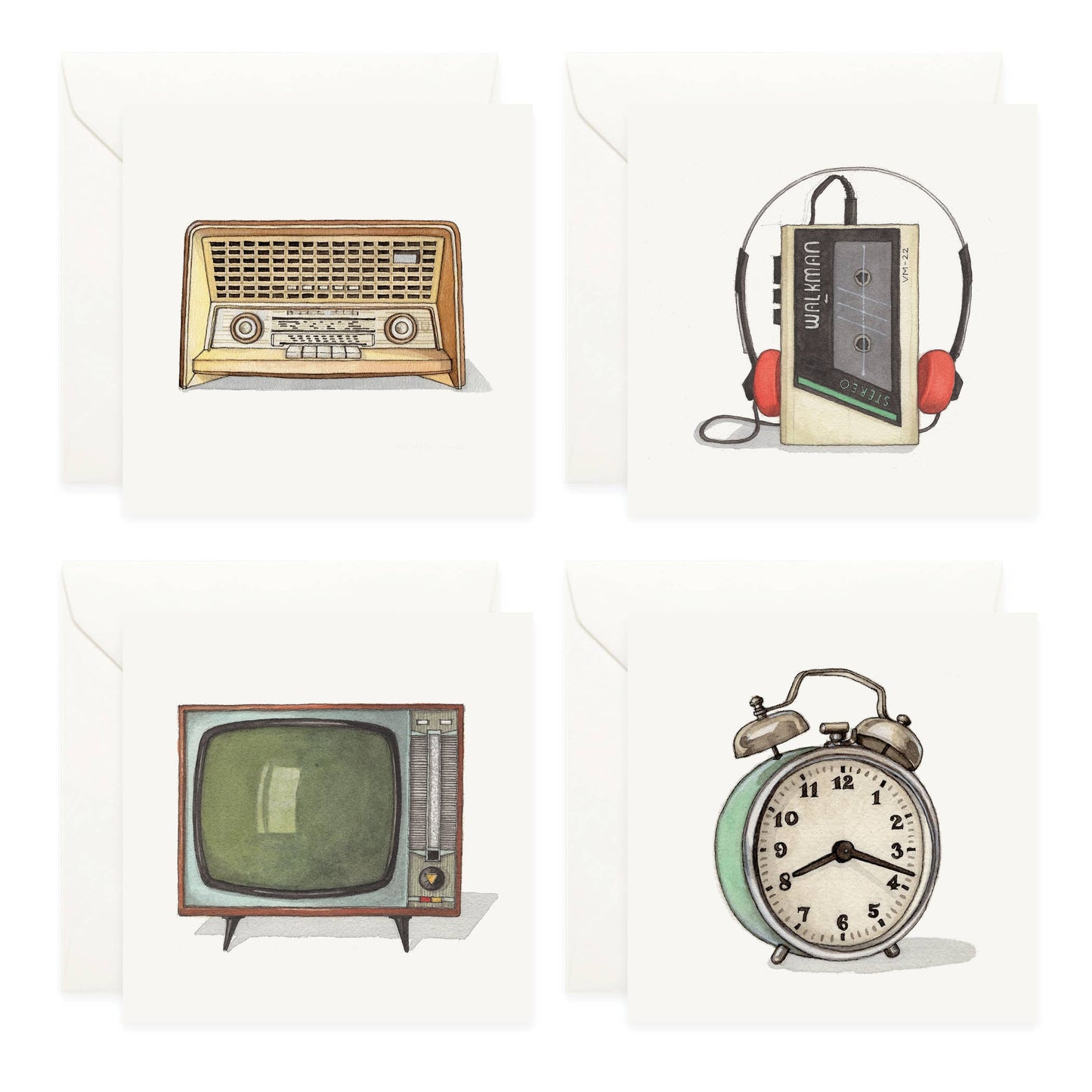 Mini Cards-Retro Objects