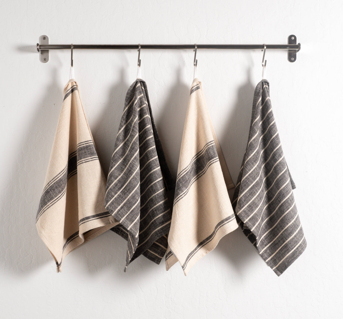 Natural Slubbed Kitchen Towels, Set of 2