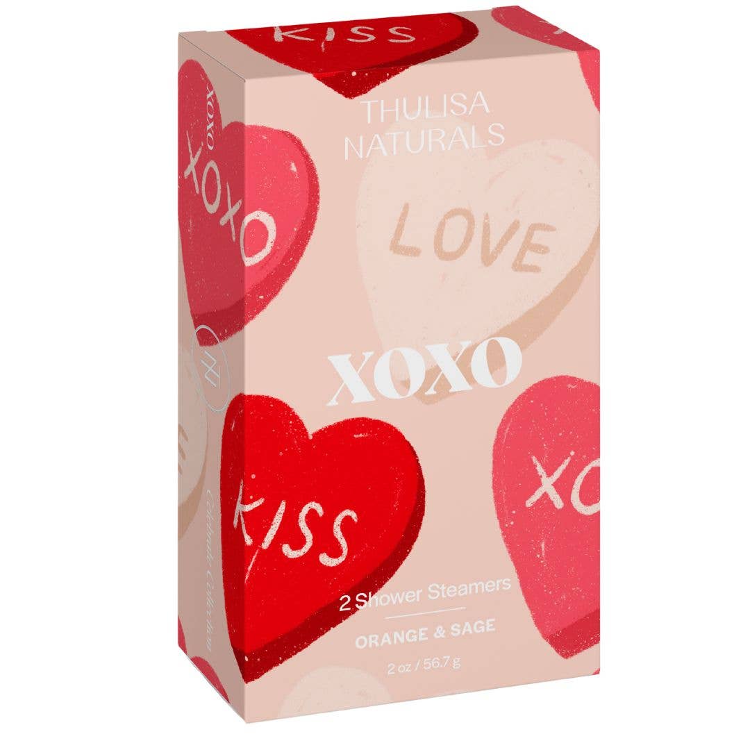 Valentine's Day Gift Shower Steamers | 2 pack Orange + Sage