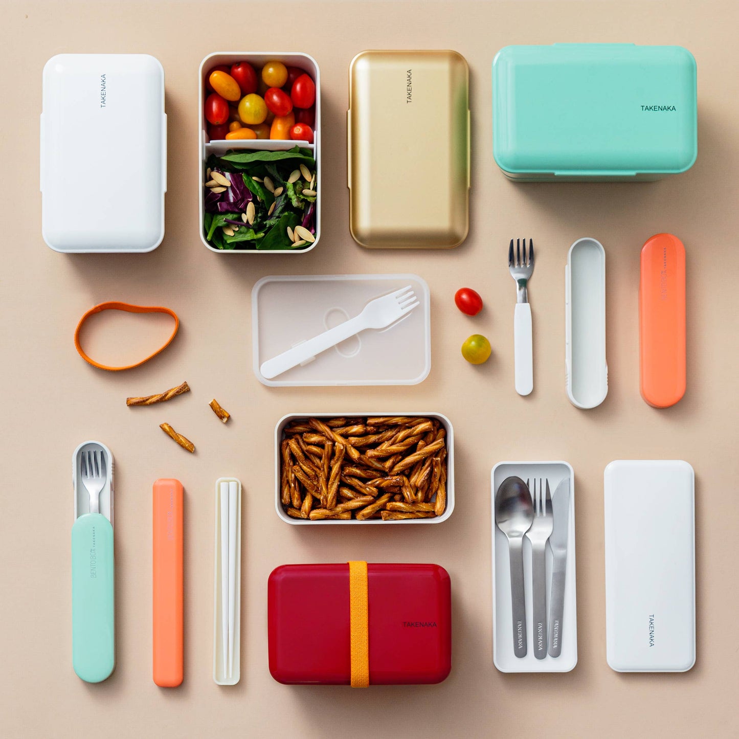 FORK & CASE - Tangerine Orange