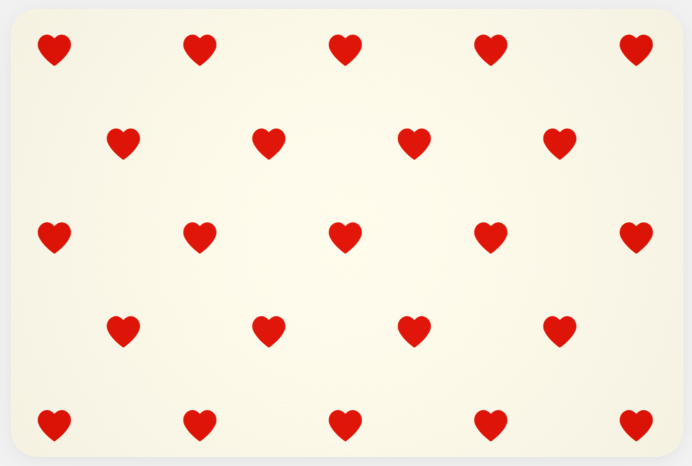 Hearts Card