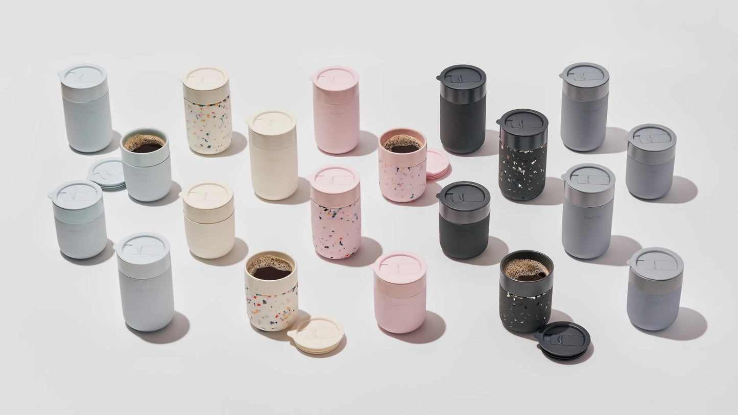 Reusable Ceramic Mug: Charcoal / 12 oz