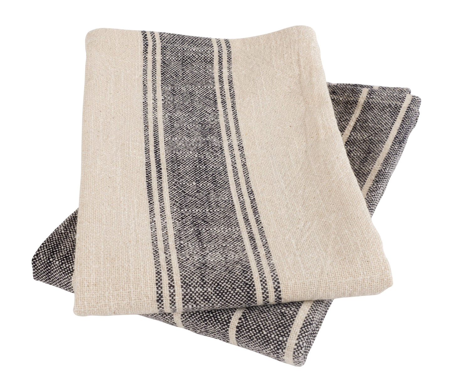 Natural Slubbed Kitchen Towels, Set of 2