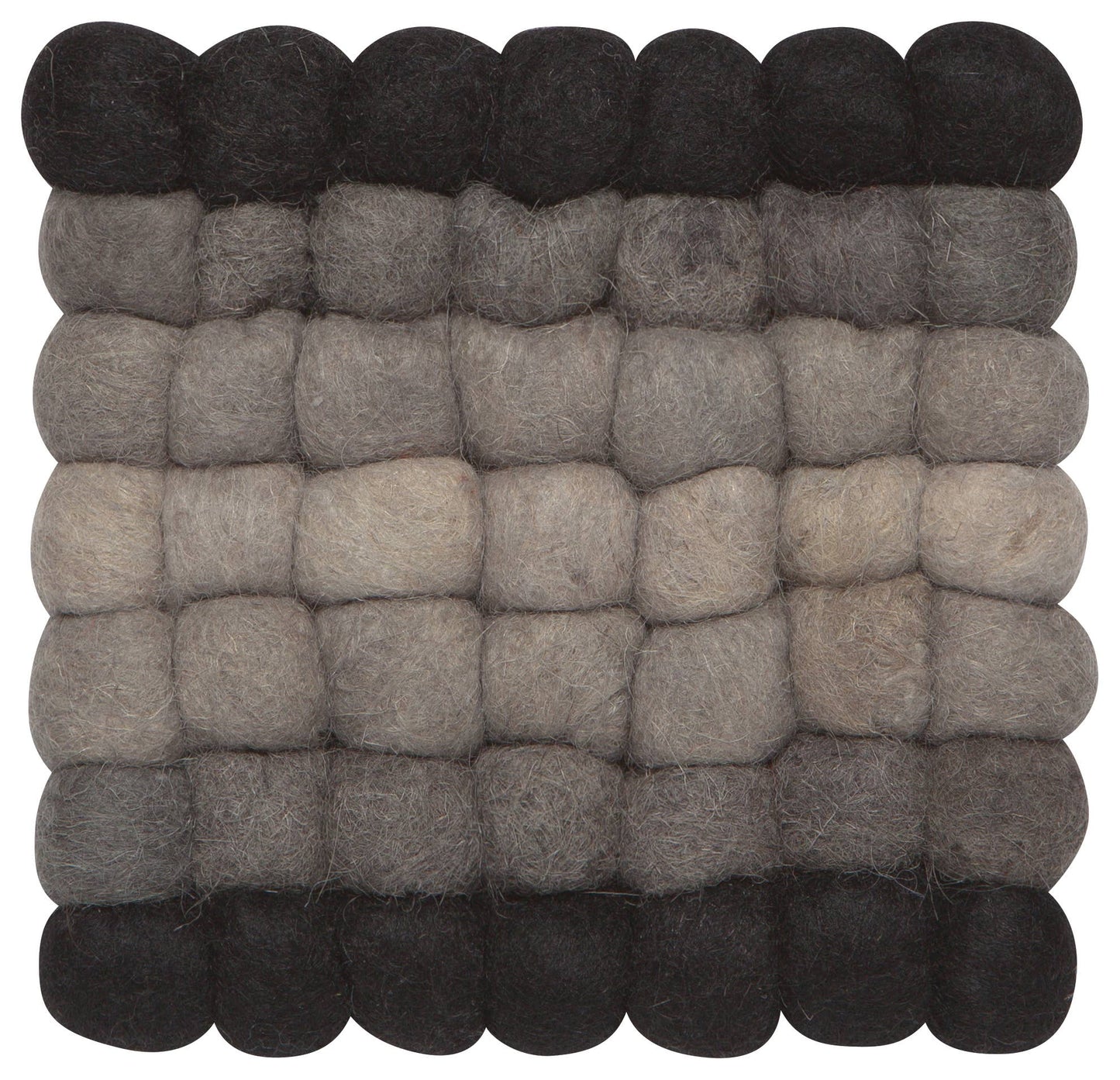 Recycled Wool Felt Dot Trivet- Shadow