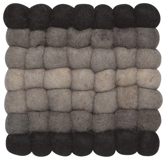 Recycled Wool Felt Dot Trivet- Shadow