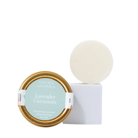 Shea Butter Hand and Body Travel Soap | Lavender Geranium