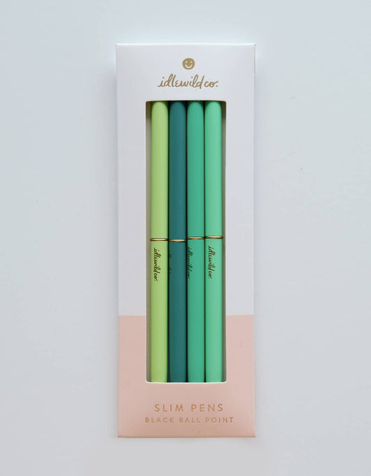 Slim Pens Set of Four | Emerald City
