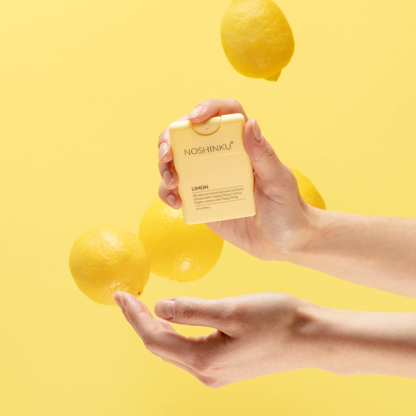 Lemon Ylang Ylang Refillable Pocket Sanitizer