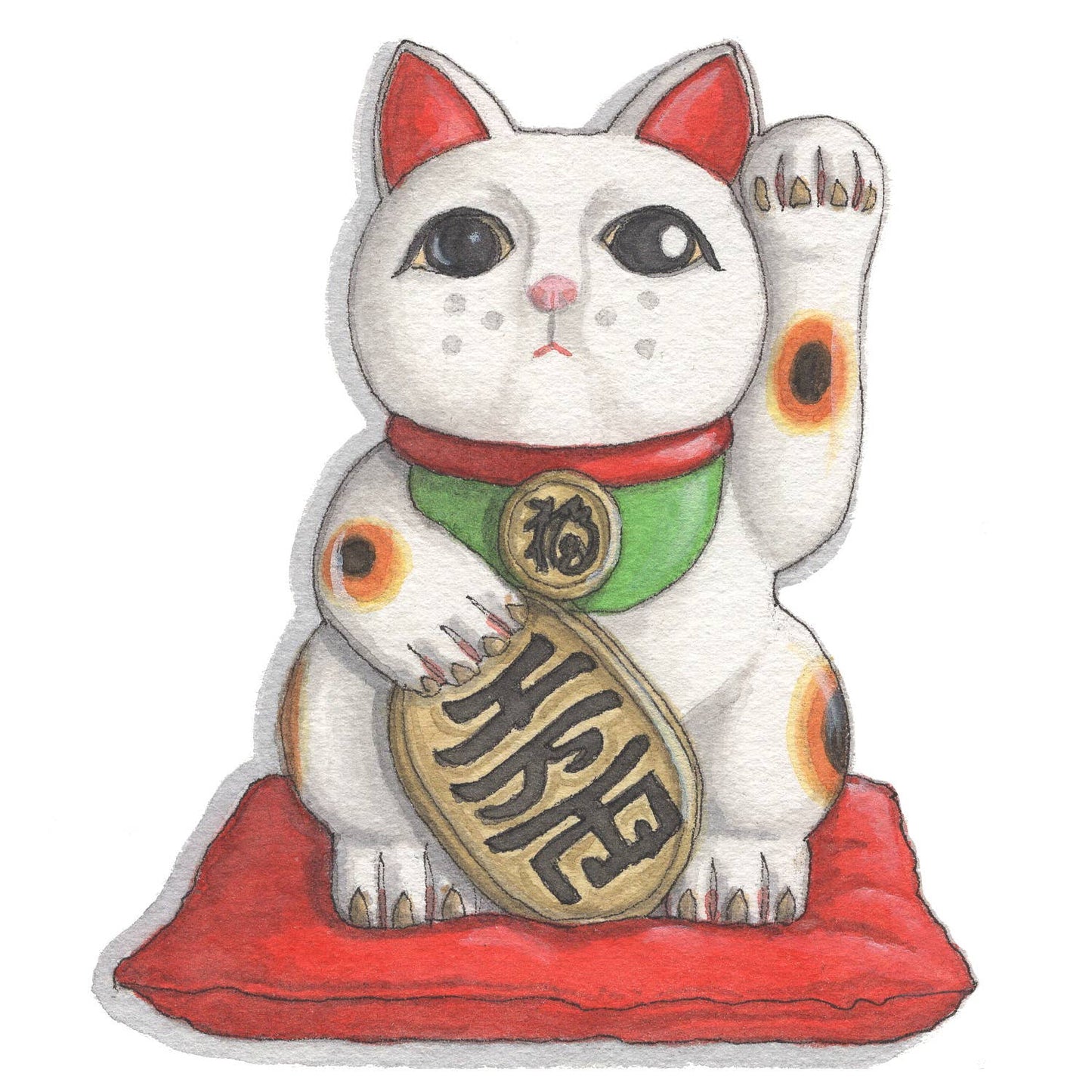 Mini Cards Maneki Neko (Good Luck Cat)
