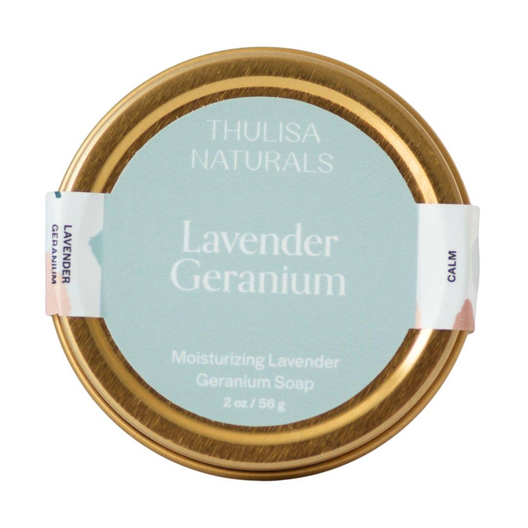 Shea Butter Hand and Body Travel Soap | Lavender Geranium