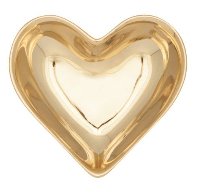 Gold Heart Shaped Trinket Dish