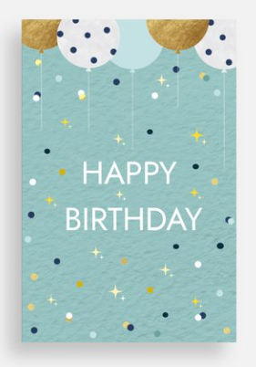 Balloon Birthday Card