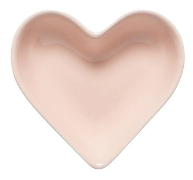 Light Pink Heart Shaped Trinket Dish