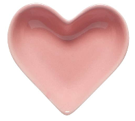 Pink Heart Shaped Trinket Dish