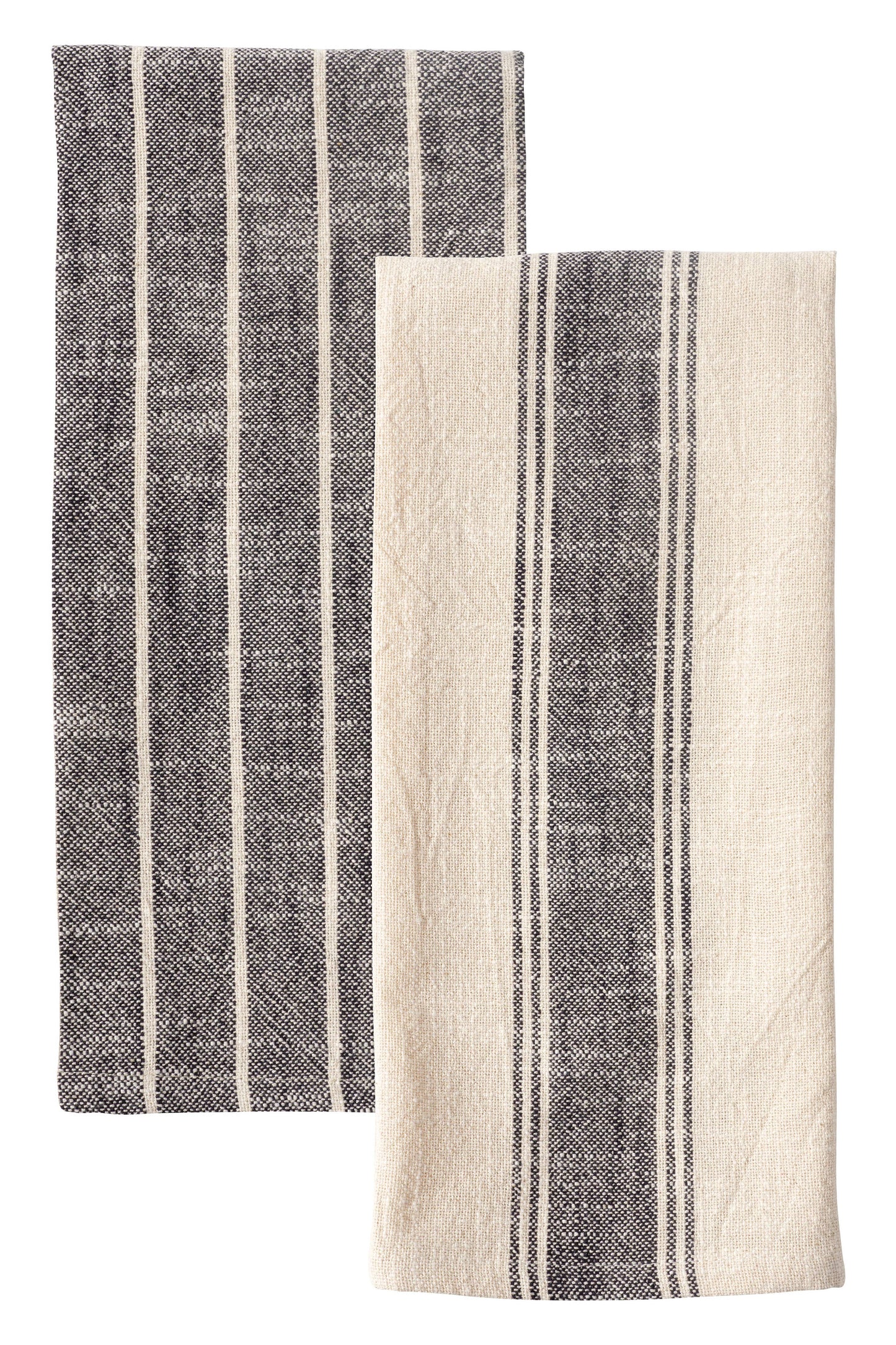 Natural Slubbed Kitchen Towels, Set of 2