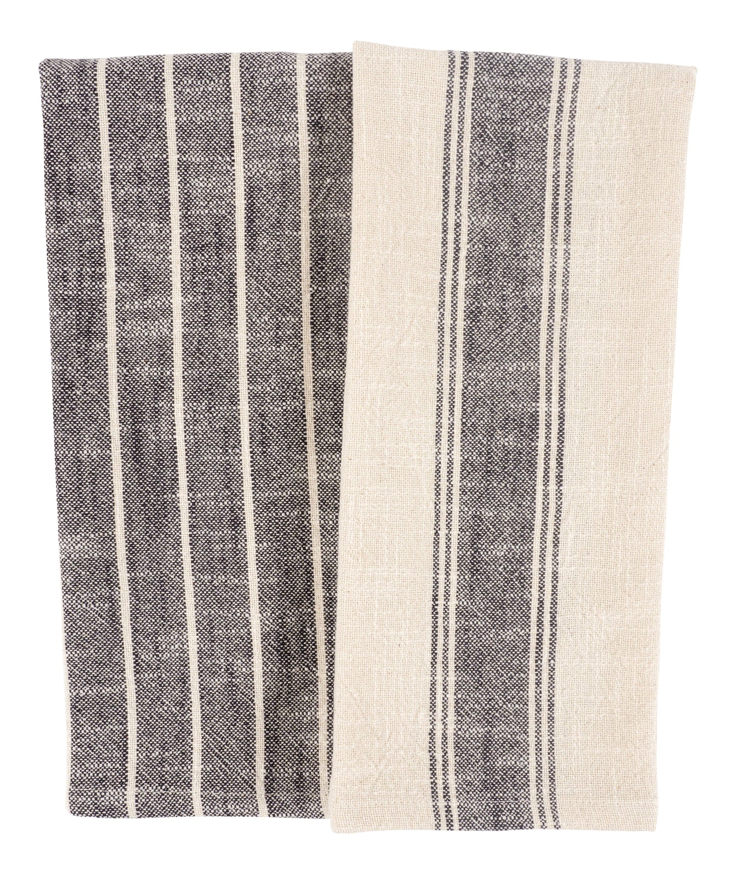 Natural Slubbed Kitchen Towels, Set of 2