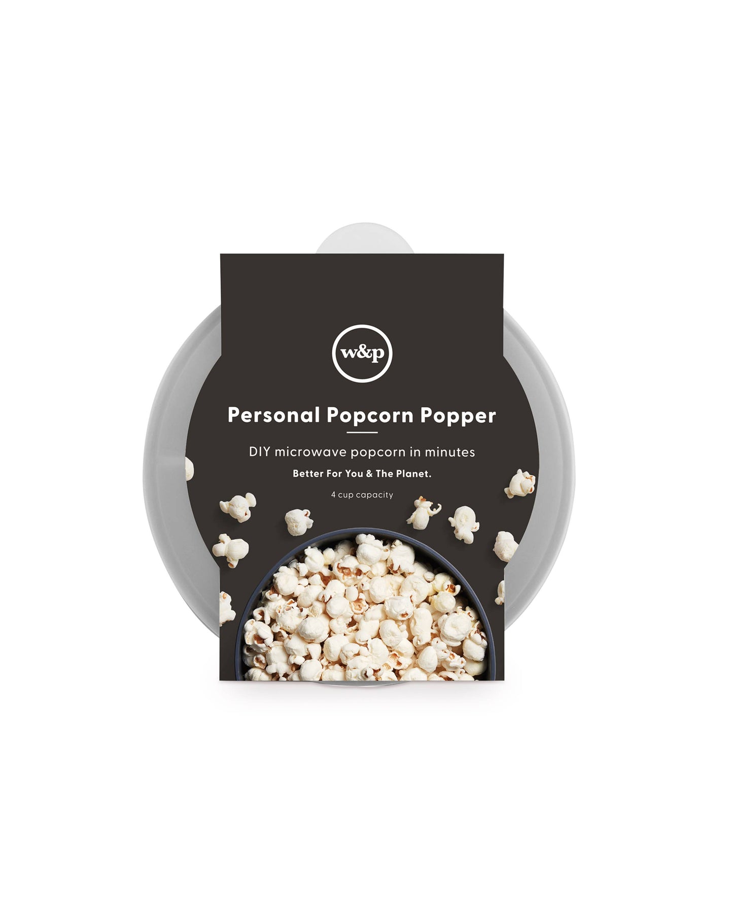 Personal Size Popcorn Popper: Charcoal