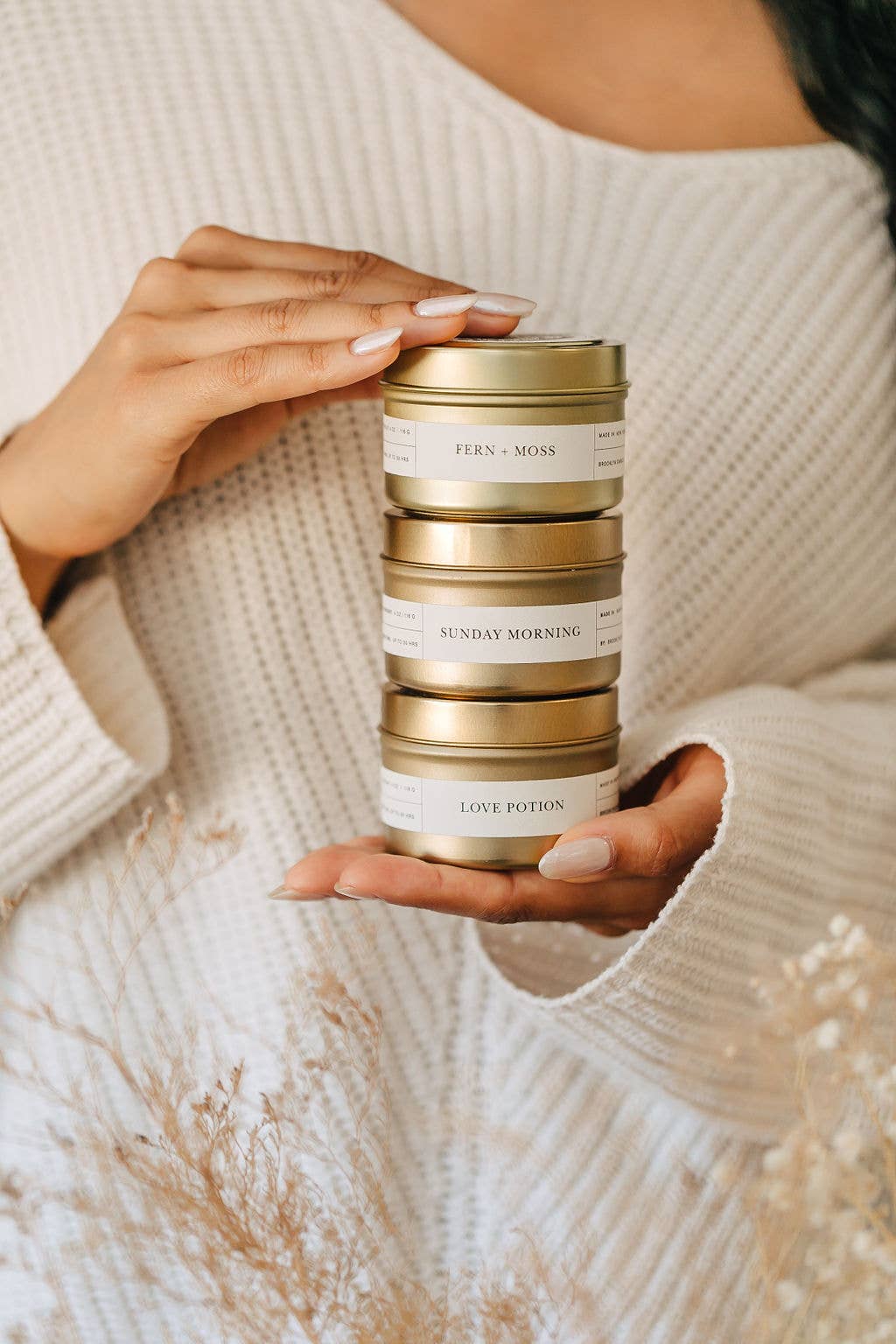 Palo Santo Gold Travel Candle